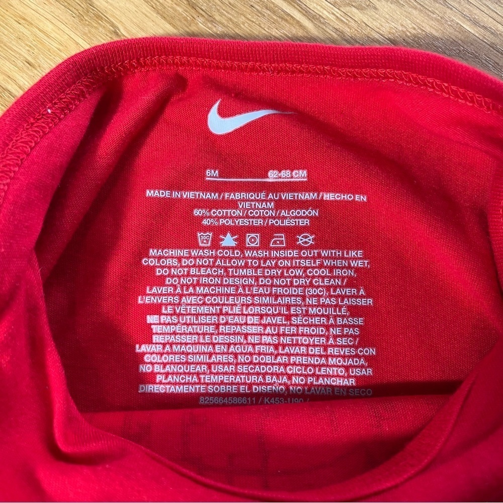 Nike Red 'Little Legend' Baby Onesie - Picture 3 of 5